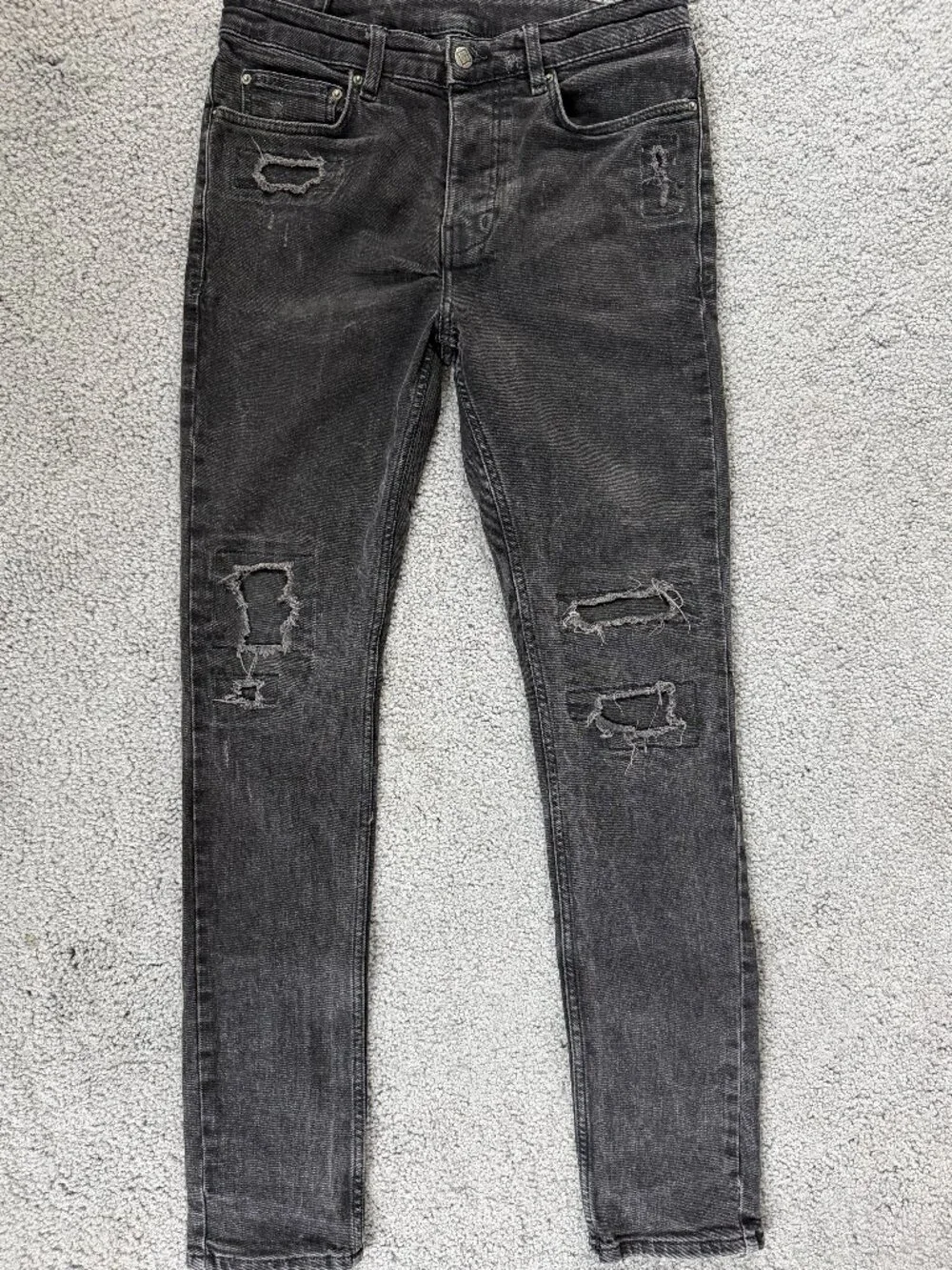 Ksubi Chitch Boneyard Black Slim Fit Distressed Jeans - Men's Size 31 - VGUC